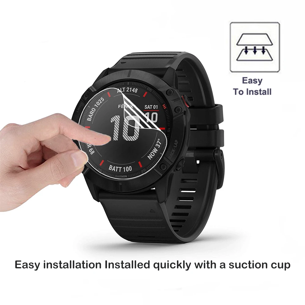 Пленка из ТПУ с защитой от царапин для Garmin Fenix 6 6s 6x Pro Sapphire Гидрогелевая мягкая