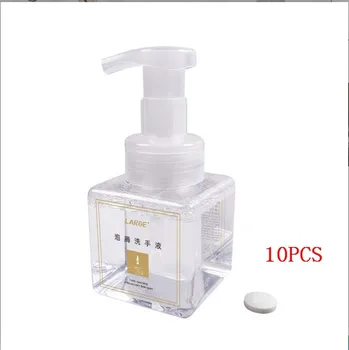 

1bottle&10PCSHand Cleaning Hand Pressed Hand Sanitizer Bottle Effervescent Tablets Soap Dispenser Lotion Shampoo Wash Kitchen
