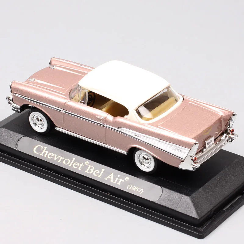 1/43 маленькие бренды Yat Ming 1957 Chevrolet Bel, воздушная литьевая модель, копия автомобиля, мини-дисплей, подарок для взрослых