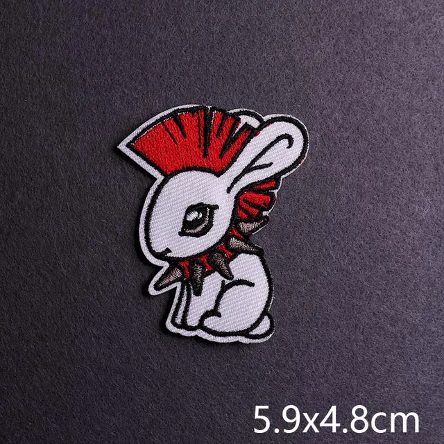 Hip-hop Rock/Music Patch Iron On Patches For Clothing Thermoadhesive Patches On Clothes Embroidery Patch Punk Joker Stickers PE6811CT