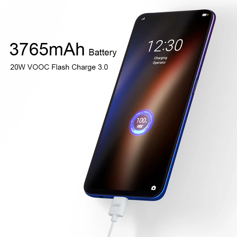 Realme X 4 ГБ ОЗУ 64 Гб ПЗУ 6,53 ''полноэкранный мобильный телефон с всплывающей камерой мобильный телефон 20 Вт VOOC Быстрая зарядка 3,0 смартфон