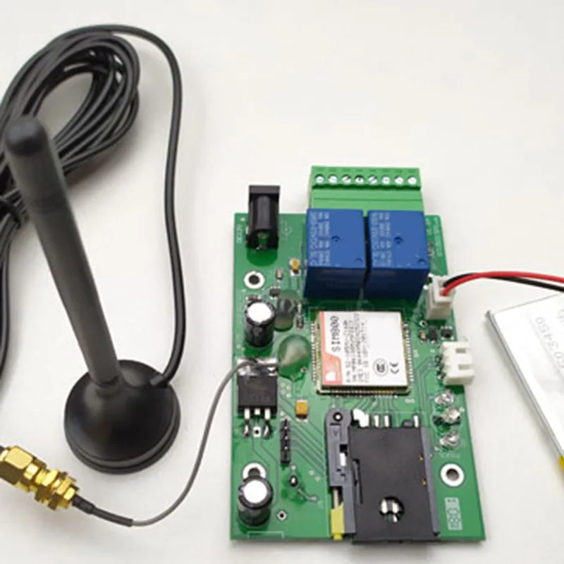 RTU5015 плюс GSM пульт дистанционного управления с двумя сигнальными входами и одним релейным выходом и батареей управления SMS для отключения питания