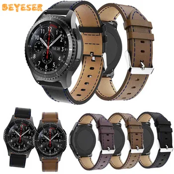

Genuine Leather wrist strap For Samsung Gear S3 Smart accessories replacement watchbands For Xiaomi Huami Amazfit 2/2S wristband