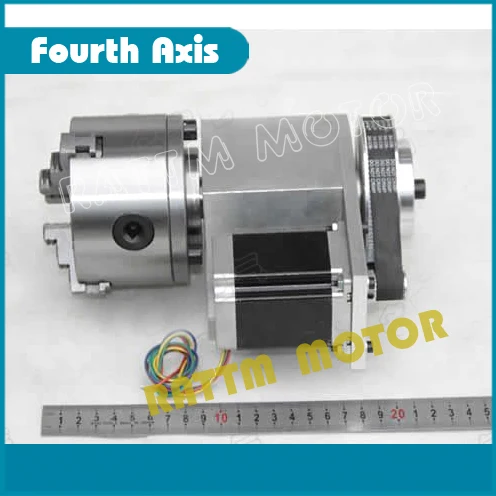 K11-100mm 3 кулачковый патрон 100 мм 4-я ось+ Задняя шток ЧПУ делительная головка вращения оси комплект для мини ЧПУ маршрутизатор/Деревообработка Гравировка