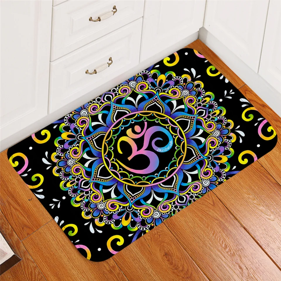 DoodleOhm Trippy Alien by Brizbazaar ковер акварельный ковер третий глаз напольный коврик Мандала блюдце нескользящий коврик для спальни для мальчиков - Цвет: DoodleOhm