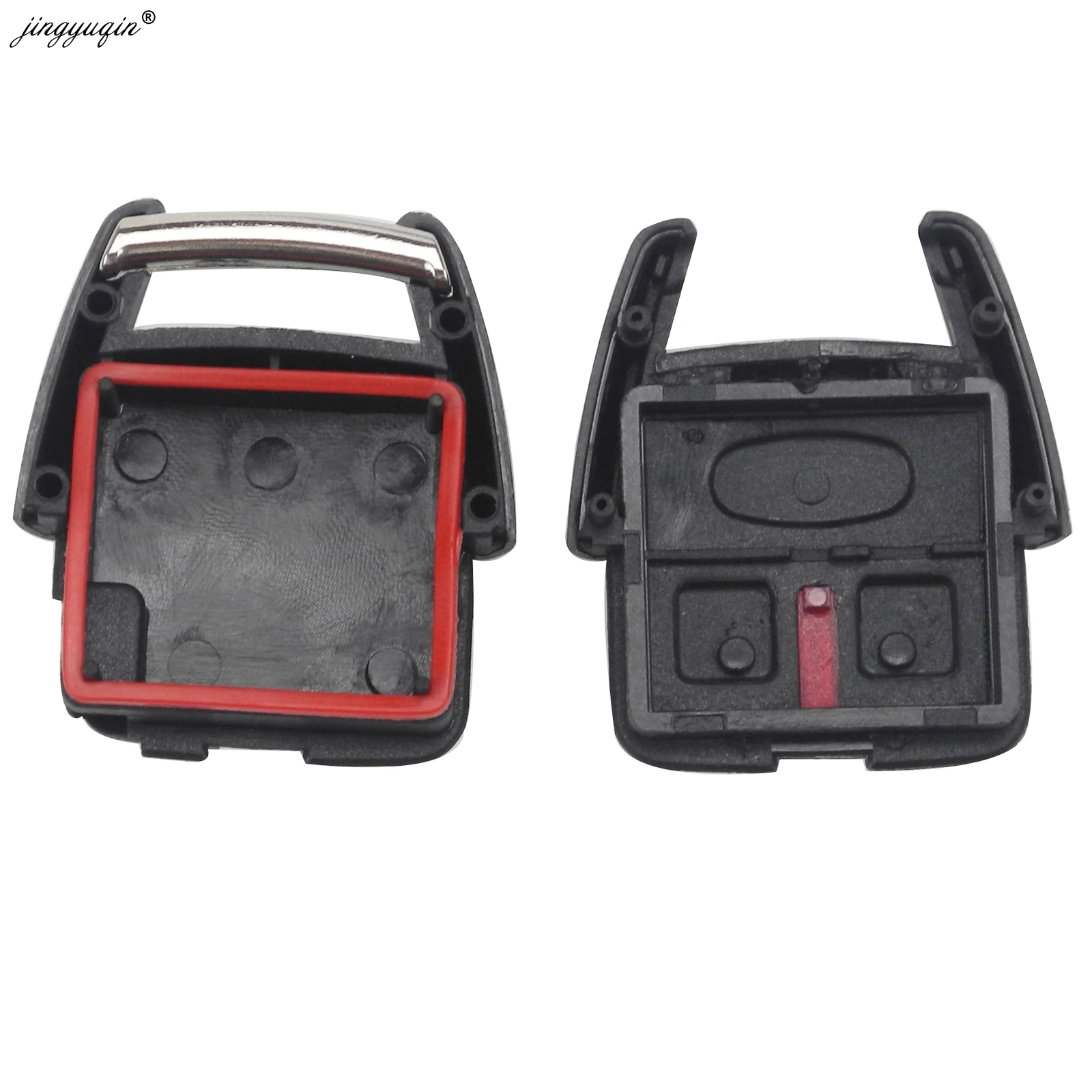 Jingyuqin 10 шт./лот, пустая оболочка ключа для Chevrolet Aveo Spark Lova Epica, 2 кнопки, запасной чехол, брелок для автомобиля