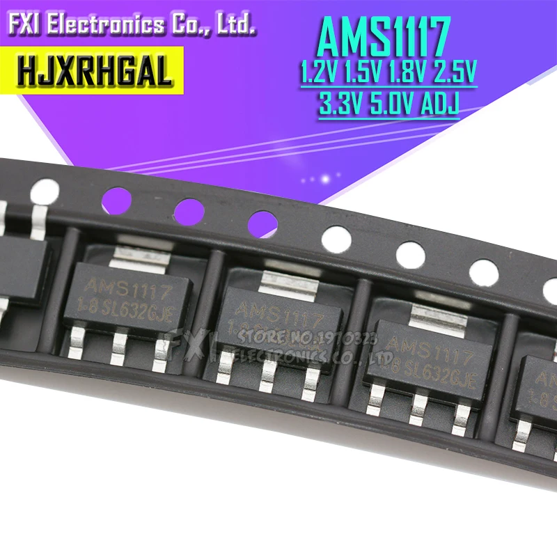 50 шт. AMS1117 серии 3.3V ADJ 1.8V 1.2V 5.0V 2.5V 3.3 5.0|ams1117 5v| |