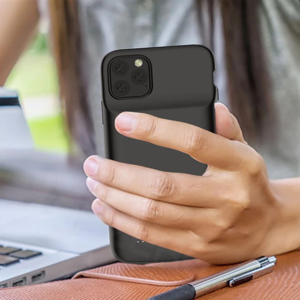 Зарядное устройство для телефона чехол iPhone X XS Max 11 Pro ультра тонкий 5000 мАч зарядки