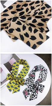 

DHL 200pcs Women Casual Vintage Silk Feel Satin Square Scarf Head Neck Retro Bow Hair Tie Band Bandanas