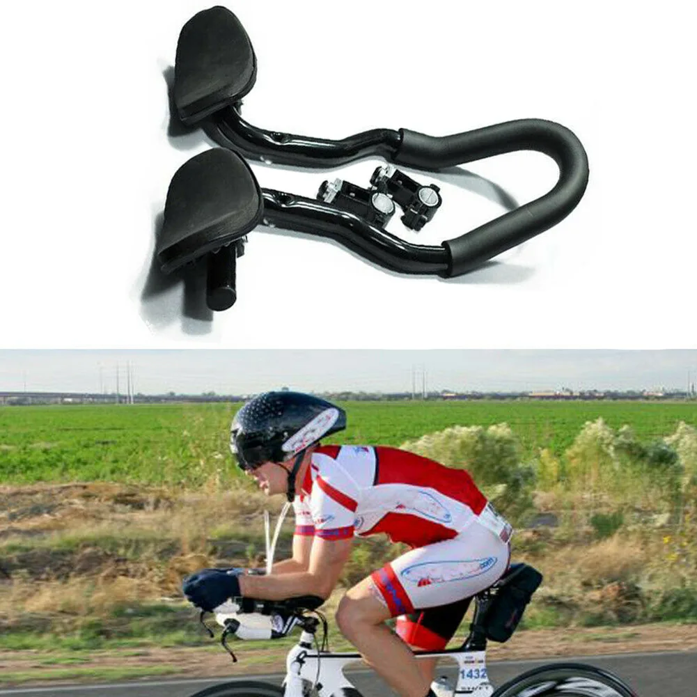 Carbon Fiber Road Bike Bicycle Racing TT Aero Bar rest Handlebar Aerobar 1 pair 