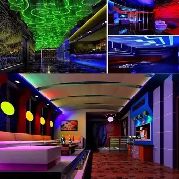 

12vRGB Light Strip Set, Colorful Lamps, Extra Long To Stretch Strip, Easy Light And Plus Remote Control Safe And Use Conven A7I0