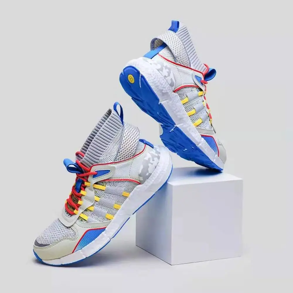 

Xiaomi FREETIE Trend sneakers Men Cloud Elite Popcorn Fish bone support Leather stitching upper breathable Outdoor Running shoes