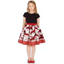 Детская одежда для рождественских праздников; Одежда для девочек-подростков с объемным принтом; Рождественская юбка принцессы; одежда для вечеринок; Ropa Navidad