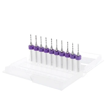 

10Pcs 1.2mm PCB Drill Bits Carbide 3.175 Shank CNC Drilling Set Woodworking Tool