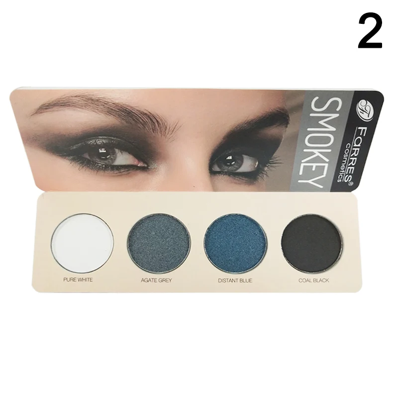 Хит, 4 цвета, блестящая матовая палитра теней для век, пудра, макияж, водостойкая палитра теней для век, косметика CUN 668