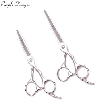 

Professional Hairdressing Scissors 5.5" 6.0" 440C Purple Dragon Barber Cutting Shears Thinning Scissors Hair Scissors Set Z9202