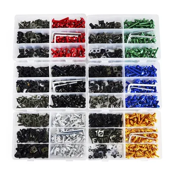 

223PCS Motorcycle fairing windshield body modification bolt kit M5 M6 tapping screw Holder push pin for Honda yamaha RSV4 RSV RS