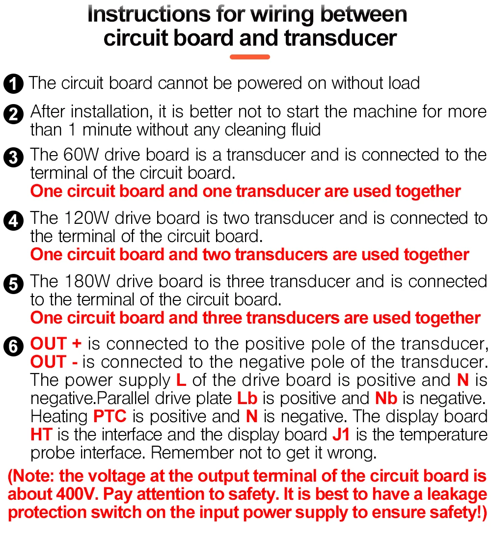Digital Drive Board para Benchtop Ultrasonic Cleaner,