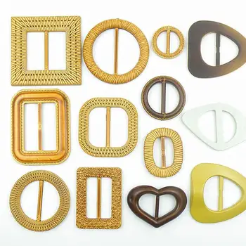 

Plastic Belt Buckle Slider for Man Round Square Adjustable Buckle Lock for Backpack Strap DIY Wedding Card Ribbon Decorative