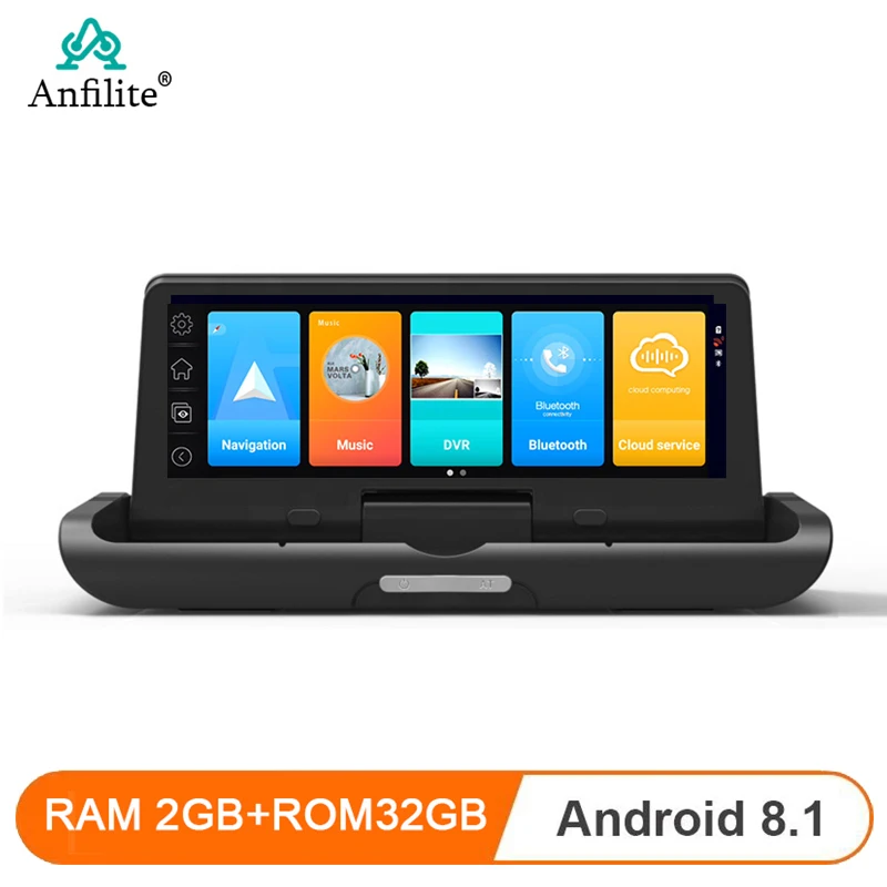 Anfilite 8-дюймовый 4G ADAS Android 8.1 Автомобильный видеорегистратор GPS-навигатор 1080p GPS