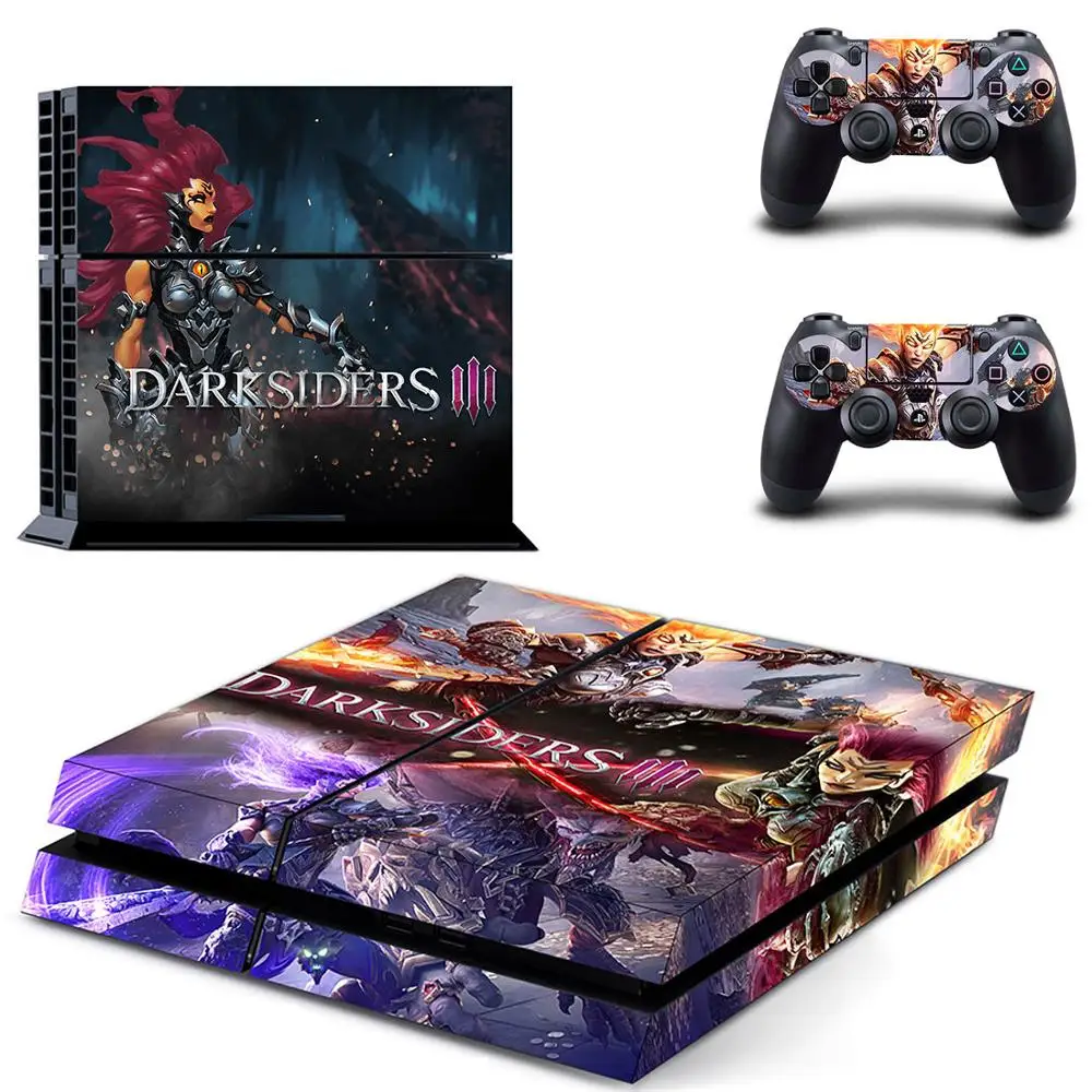 GYTM2343 Darksiders 3 наклейки s Наклейка для PS4 PS 4 стикер игровая станция 4 наклейки Pegatinas Adesivo для консоли playstation 4 и 2 контроллера - Цвет: GYTM2343