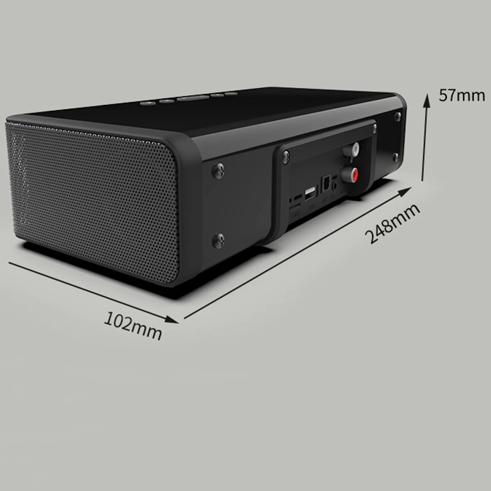 Домашний светодиодный Bluetooth динамик с дистанционным управлением, Портативный будильник, fm-радио, Цифровая беспроводная зарядка, аудио, стерео