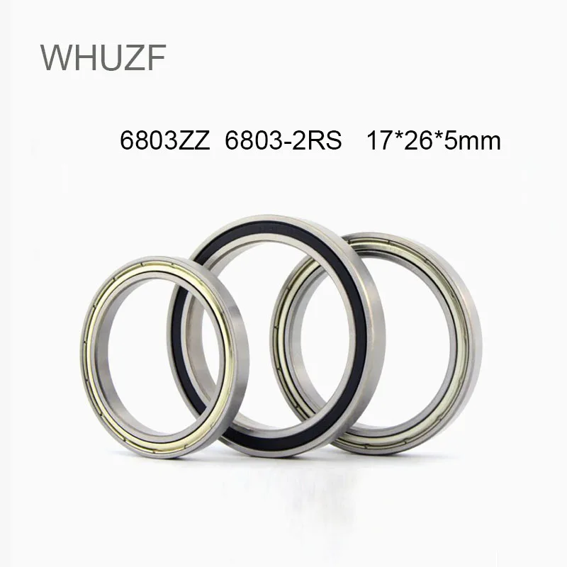 

Free Shipping 5/10pcs 6803 2RS Bearing 17*26*5mm ABEC-1 Metric Thin Section 6803ZZ 6803Z 61803RS 61803 RS Ball Bearings 6803RS