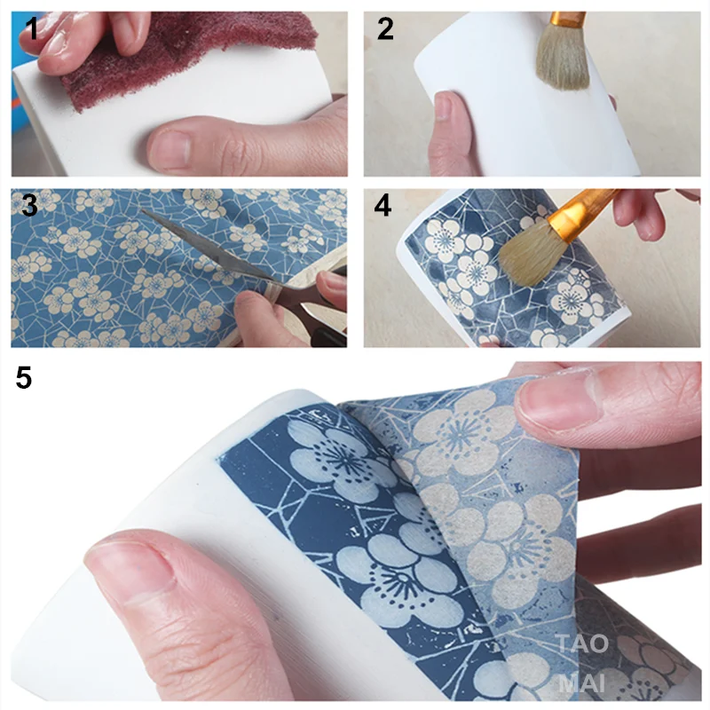 1PCS Pottery Art Underglaze Color Flower Paper colorful Transfer Paper Polymer Clay Tools DIY High Temperature Ceramic Decals Polymer Clay Tools Pottery Sculpting Tools Clay Sculpting Tools Pottery Tools Clay Craft Tool Pottery Coloring Tool