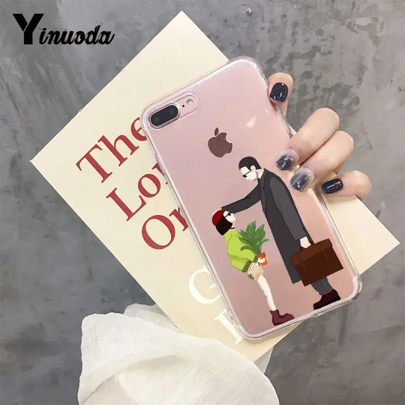 Чехол для телефона Yinuoda Cool Leon and Matilda art Couple с потрясающим пейзажем для Apple iPhone 8 7 6 6S Plus X XS max 5 5S SE XR