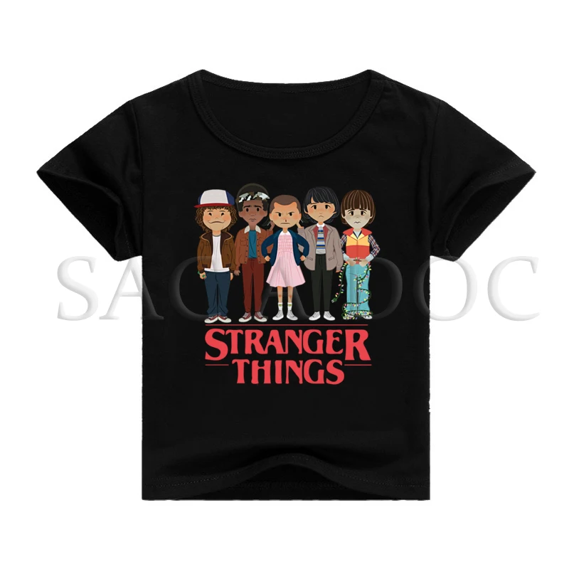 Camiseta/Детская футболка с принтом «странные вещи»; летние футболки с короткими рукавами; футболки унисекс; костюм; Футболка с принтом «странные вещи»; Disfraz - Цвет: kids shirt 16