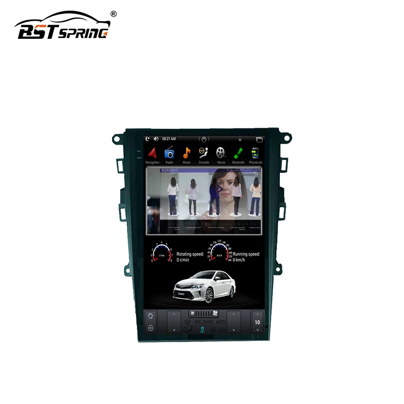 

Автомобильная стерео система Bosstar Android с Gps-навигацией, вертикальный экран, dvd-плеер, модель tesla для Ford Mondeo 2017-2018, автомобильная аудиосистема