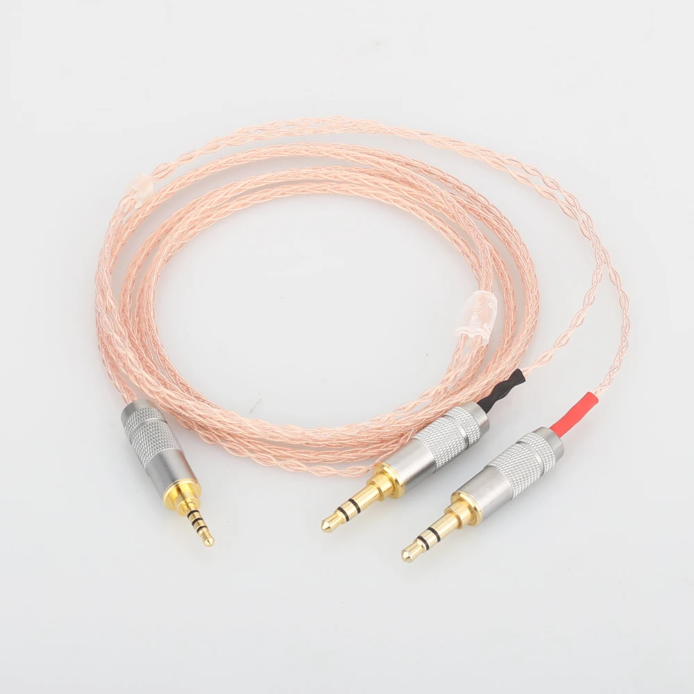 High Quality 2 5mm TRRS Balanced 8 core Litz braid Headphone Upgrade Cable for MDR Z7 Z7M2 MDR Z1R D600 D7100
