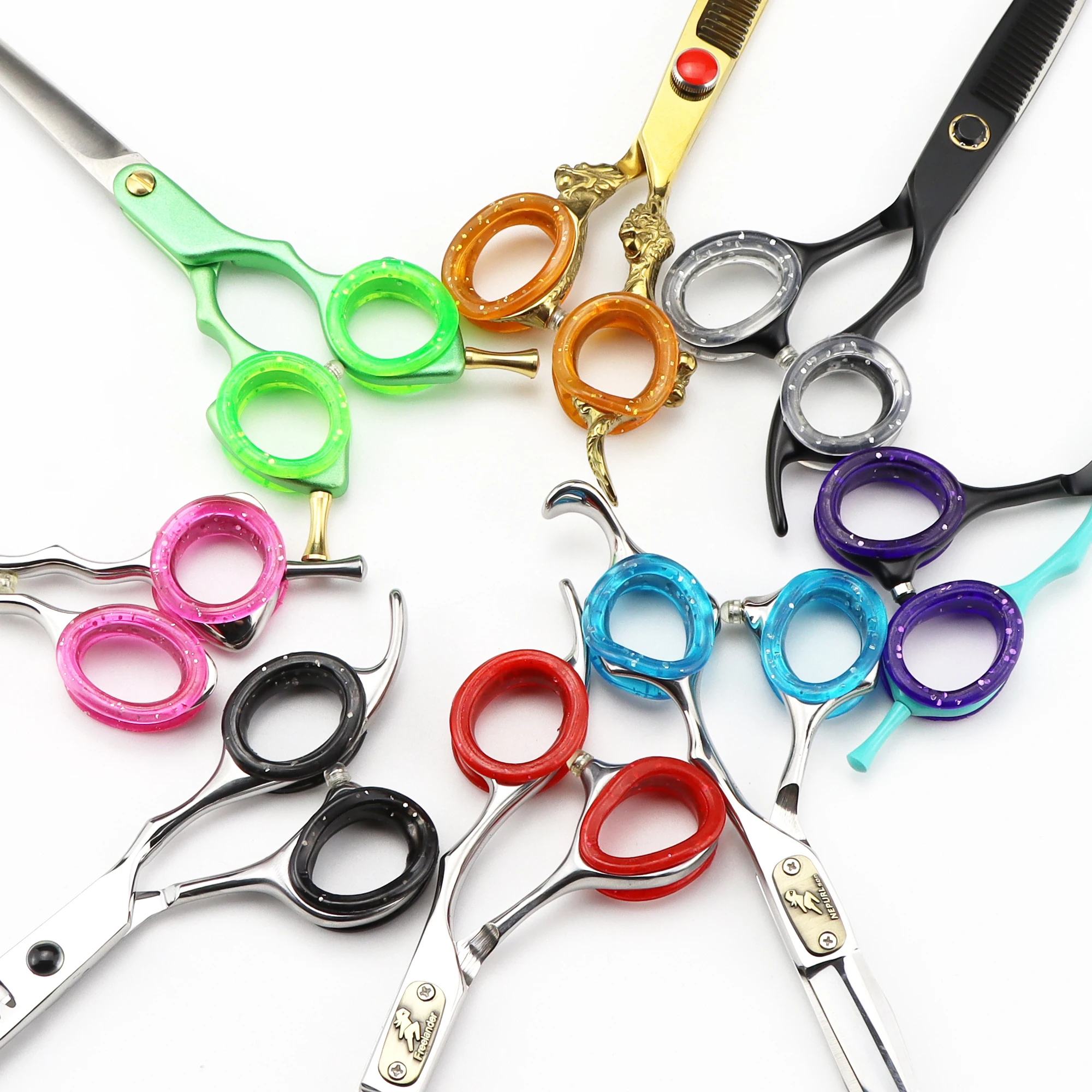 Silicone hair scissors soft silica gel scissors any scissors accessories to hold hairdressing scissors