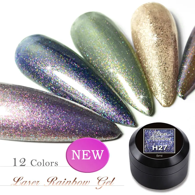 VENALISA Nail Art Semi Permanent UV Lacquer Hybrid Varnishes Laser Rainbow Glitter Platinum Paint Enamel Gel Polish | Красота и