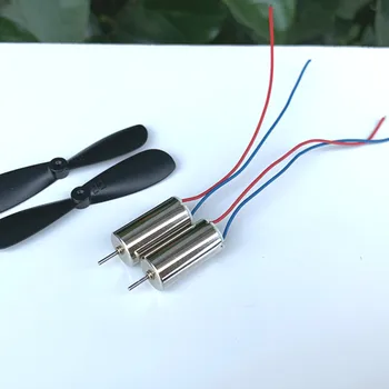 

CW + CCW Mabuchi Coreless Motor with Propeller DC 3V 3.7V High Speed 52000RPM 8*16mm 816 Coreless Motor DIY RC Drone Quadcopter