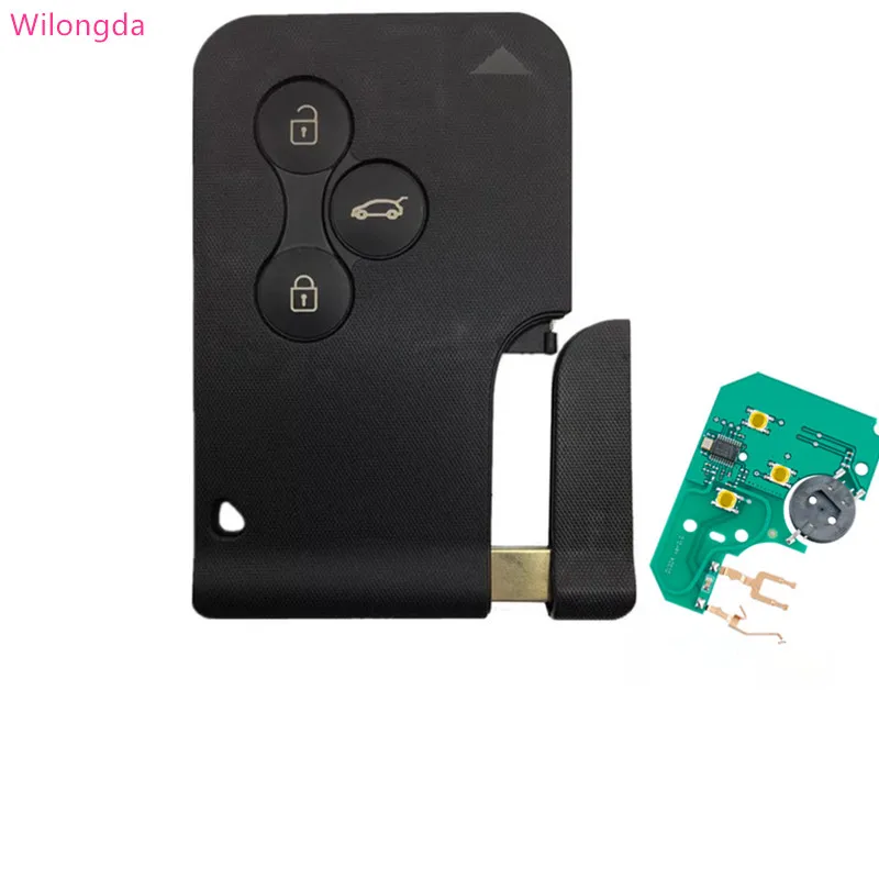 Wilongda для renault megane 2 key 434mhz pcf7947 pcf7926 chip card|card renaultcard |
