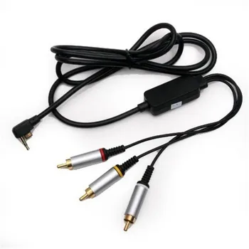 

High Quality 1.8m AV/TV Video Adapter Assembly Cable Converter For PSP 2000/3000 RCA Male to AV Male Cable Game Accessories