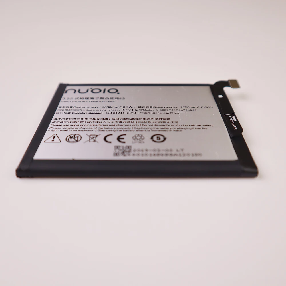 Original battery 3.85V 2830mAh Li3827T44P6h726040 For ZTE Nubia Z11 Mini NX529J Battery