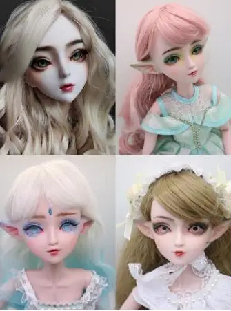 Индивидуальные BJD куклы эльф кукла DIY пластиковая кукла 24 шарнира шарнирная кукла 58 см