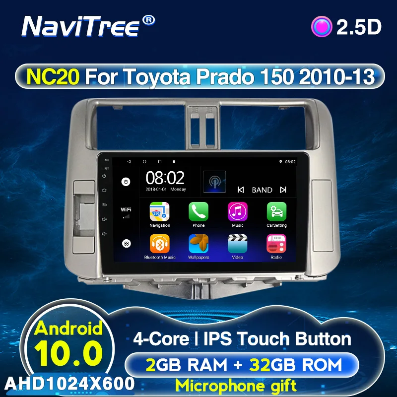 Автомобильный мультимедийный плеер Android система для Toyota Land Cruiser Prado 150 2010-2013 стерео