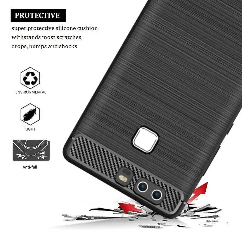 Joomer Shock Proof Soft Silicone Case For Huawei P9 Case For Huawei P9 Lite 2017 Phone Case Cover