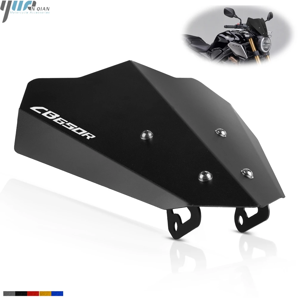 

For HONDA CB650R CB 650R CB650 R 2018-2019 Motorcycle Aluminum Front Screen Windshield Fairing Windscreen Protection Accessories