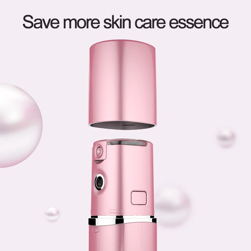 Portable Nano Facial Sprayer Steamer Mckbane Handy Nano Sprayer Dry& Oil Skin Promote Facial Absorption Moisturizing& Hydratin