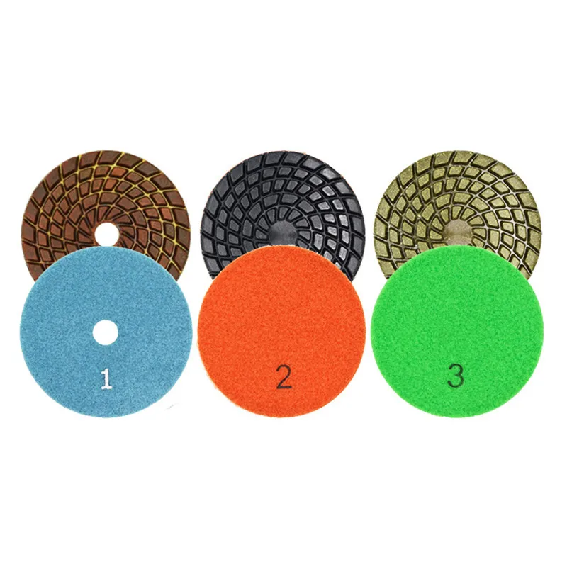 Бриллиант из смолы 3-ступенчатое шлифовальный круг для резки камня 6 мм толщиной