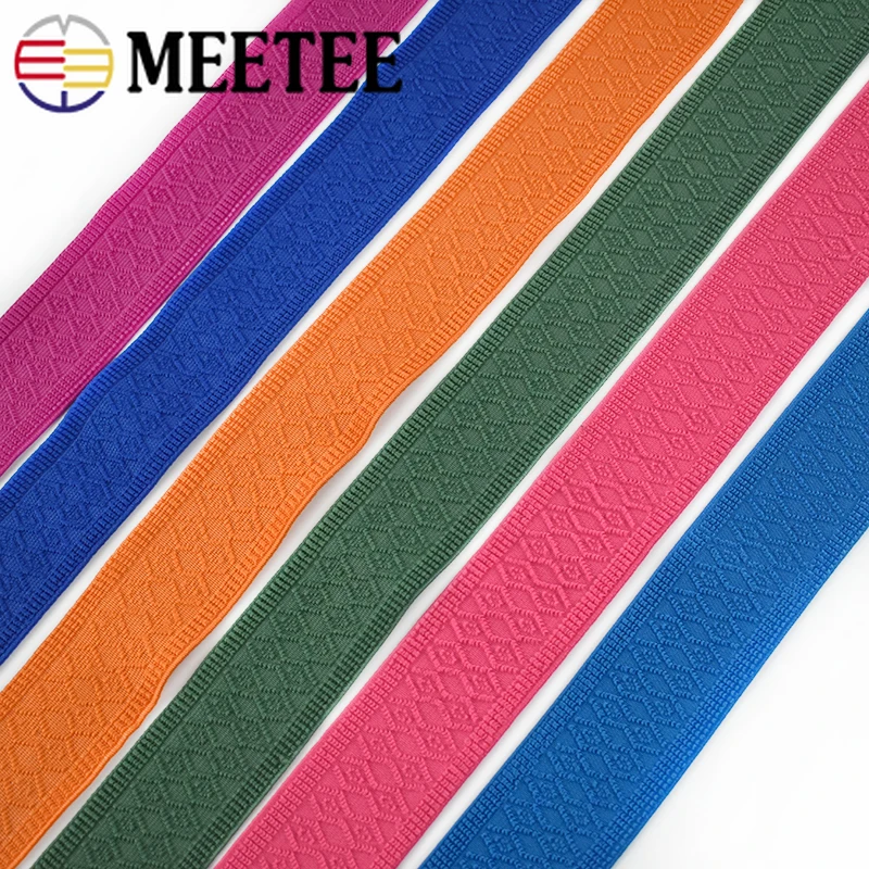 Meetee 4 метра 50 мм ширина эластичные ленты красочный узор рукоделие шитье
