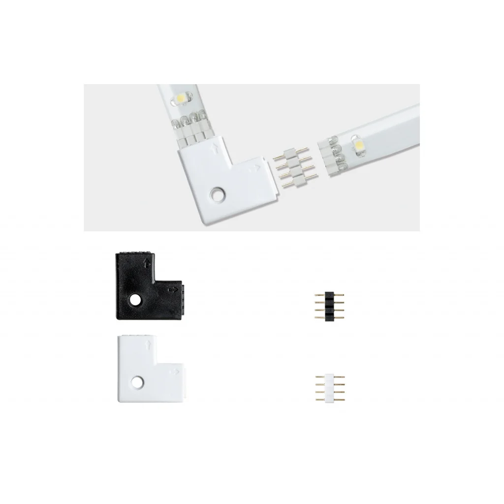 70599 Коннектор YourLED Edge-Connector 90° 4er Ws/Sz