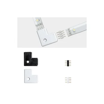 

70599 Connector YourLED Edge Connector 90 ° 4ER WS/Sz