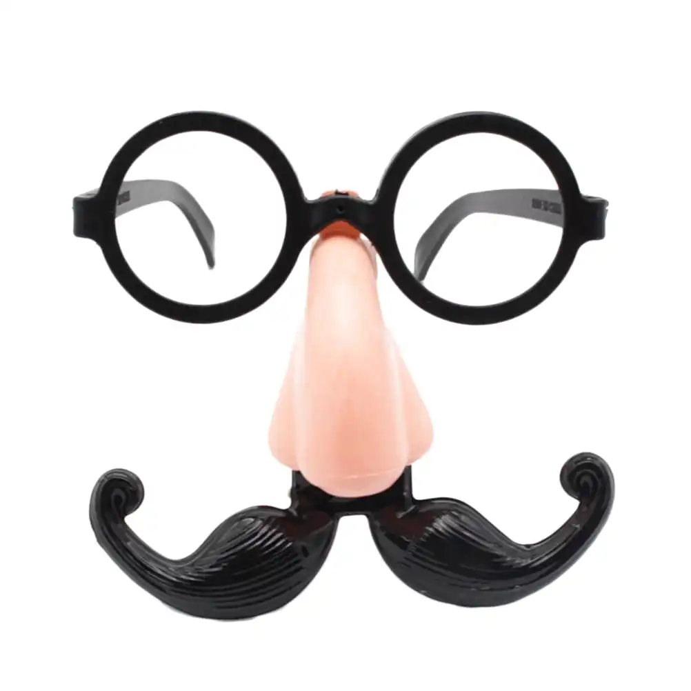 glasses with big nose and mustache