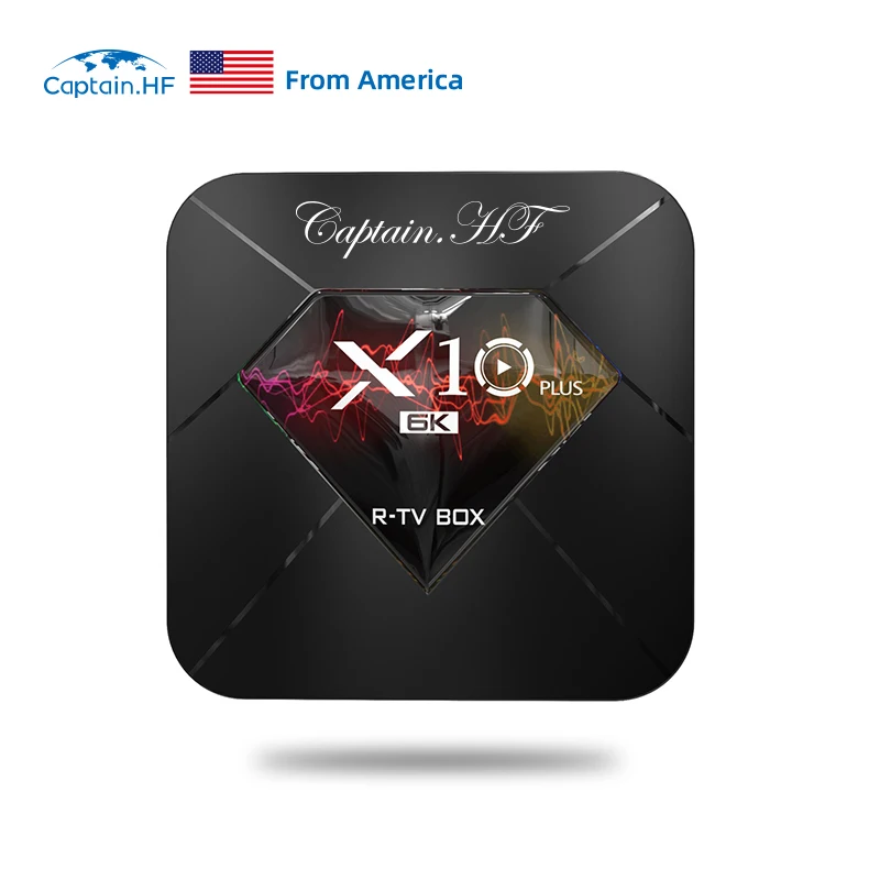 Captain HF Smart tv box X10 PLUS Android OS 9 0 Allwinner H6 UHD 4K медиаплеер 6K 2 4G WiFi ТВ приставка