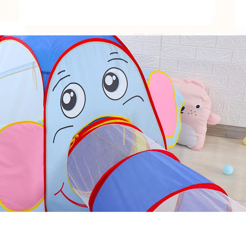 Children-Cartoon-Elephant-Ocean-Ball-Wave-Pool-Baby-Play-House-Sunlight-Tunnel-Toys-Foldable-Tent-For (2)